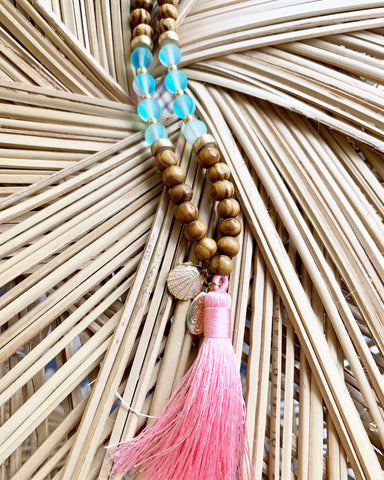 Girls or Tween Boho Mermaid Tassel Necklace