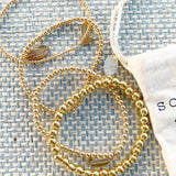 Gold Filled beaded “Tilly” Bracelet 2mm/3mm/4mm/6mm