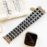Faceted River Jasper Beaded Apple Watch Bracelet Trio || Apple Watch Band || iWatch band