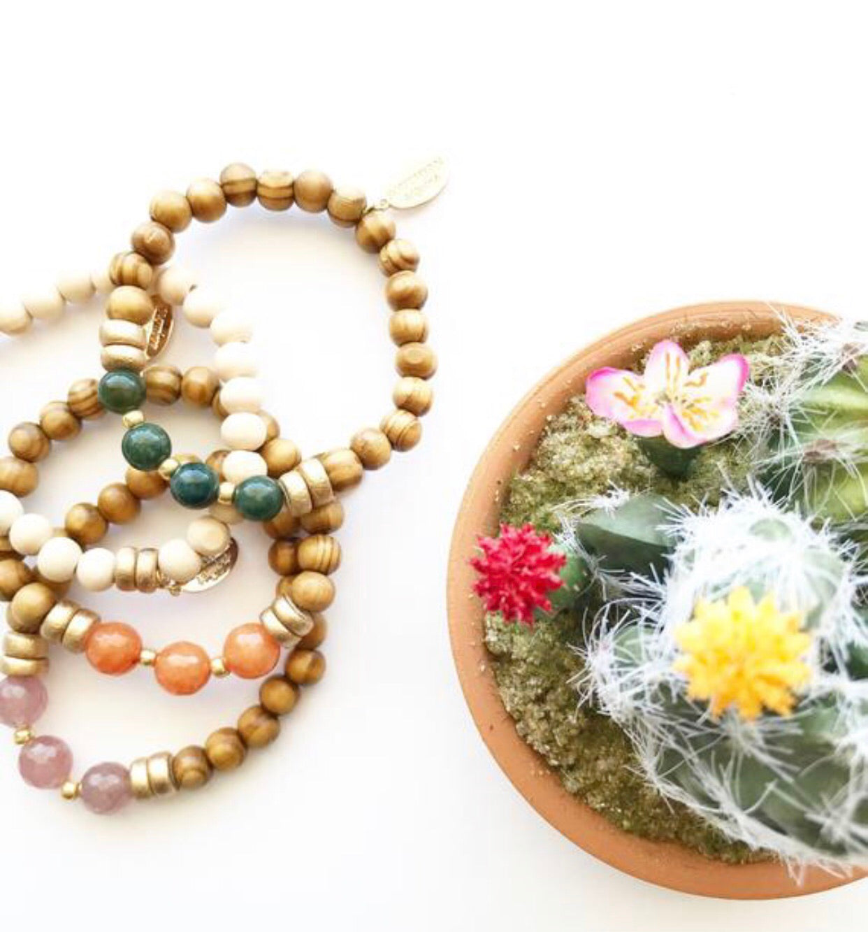 boho succulents Boho Cactus Stack – Southern Sequins